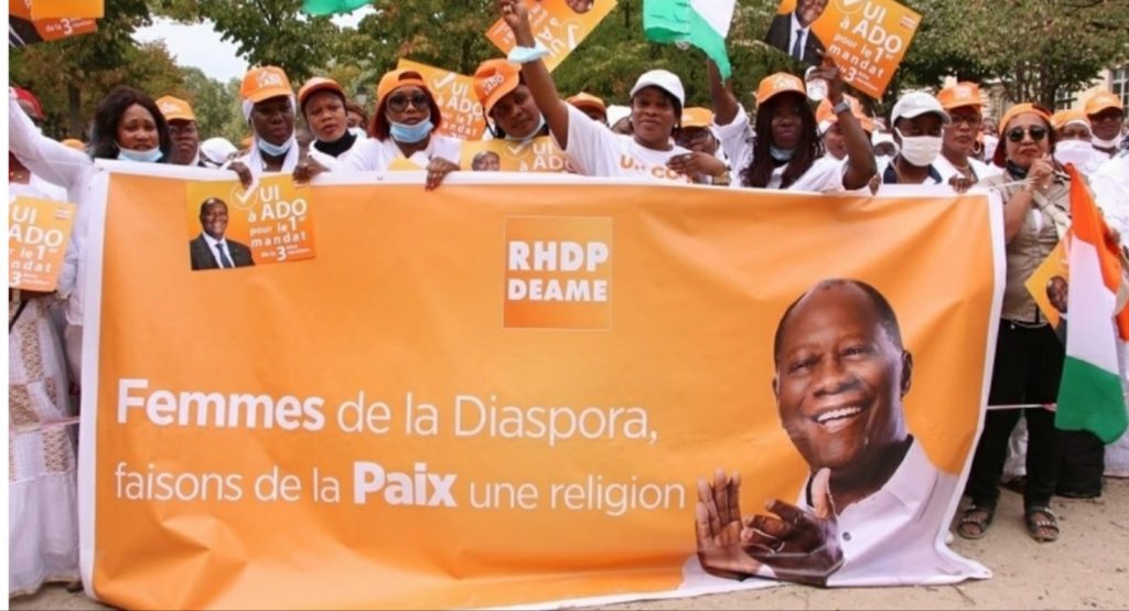 Les femmes du RHDP ont démontré leur amour pour Alassane Ouattara, ce samedi 19 septembre à Paris