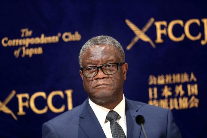 Le prix Nobel de la paix Denis Mukwege lors d'une conférence de presse à Tokyo le 3 octobre 2019 afp.com - Behrouz MEHRI