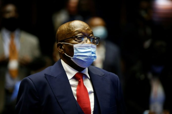 Jacob Zuma devant le tribunal de Pietermaritzburg, le 26 mai 2021 afp.com - PHILL MAGAKOE