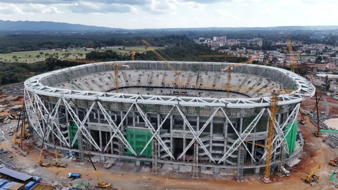 Stade Talanta en construction à Nairobi au Kenya pour la CAN 2027